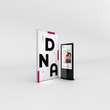 Load image into Gallery viewer, Infinity DNA™ Pro Light Box 1400L 4.5ft Display for exhibits, retail and events with digital kiosk.