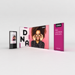 Load image into Gallery viewer, Infinity DNA™ Pro Light Box 1400L 4.5ft Display for exhibits, retail and events with Blade digital kiosk.